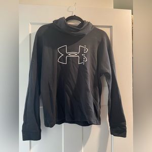 Medium Black Fleece Underarmour Hoodie.